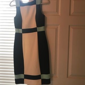 Calvin Klein color block dress